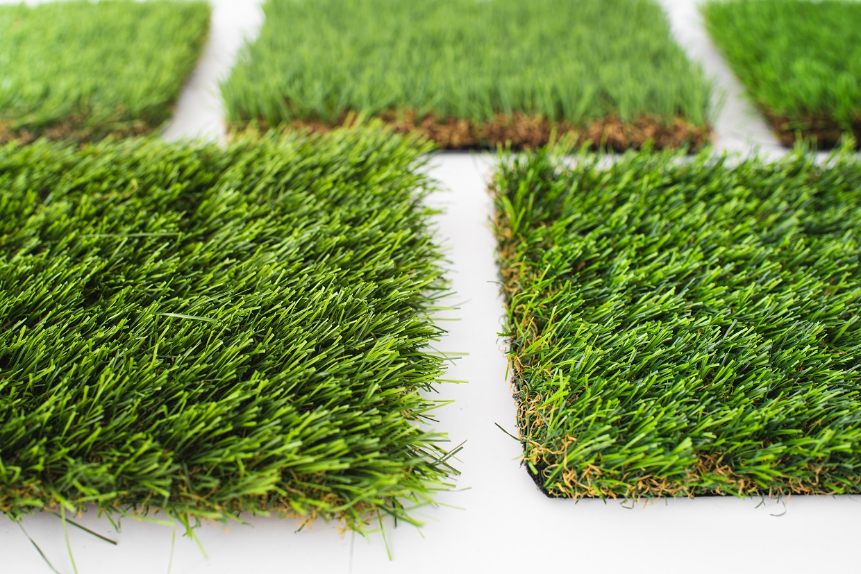 Detail of the material to cover with synthetic artificial grass.